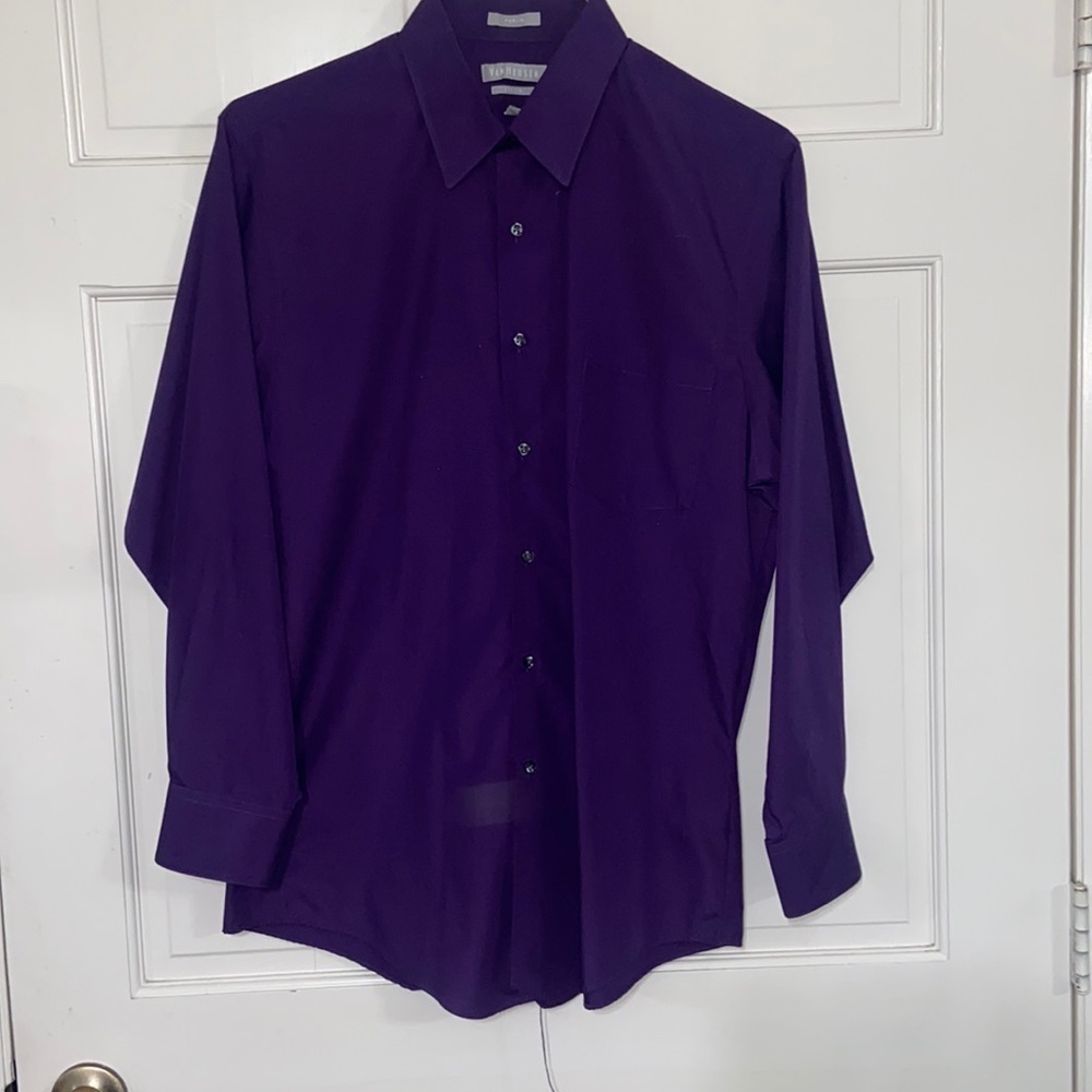 Van Heusen Men's Classic-Fit Poplin Dress Shirt